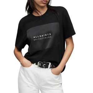 ALL SAINTS Acari Boyfriend Graphic Tee Size Medium